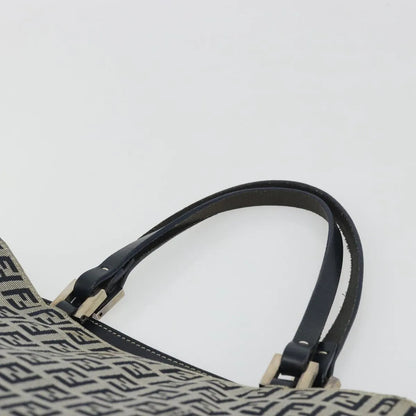 Fendi Vintage Tote Zucchino Canvas, Navy, Canvas, Tote Bag