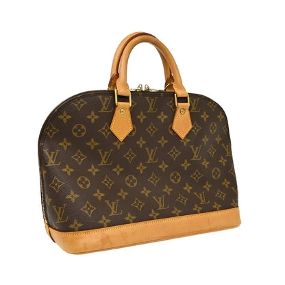 Louis Vuitton Alma Monogram, Brown, Canvas, Handbag