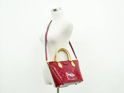 Louis Vuitton Montebello Monogram Vernis, Pink, Patent Leather, Handbag