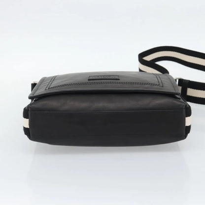 Bally Vintage Leather, Black, Leather, Shoulder Bag