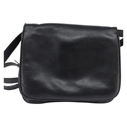 Celine Vintage Leather, Black, Leather, Shoulder Bag