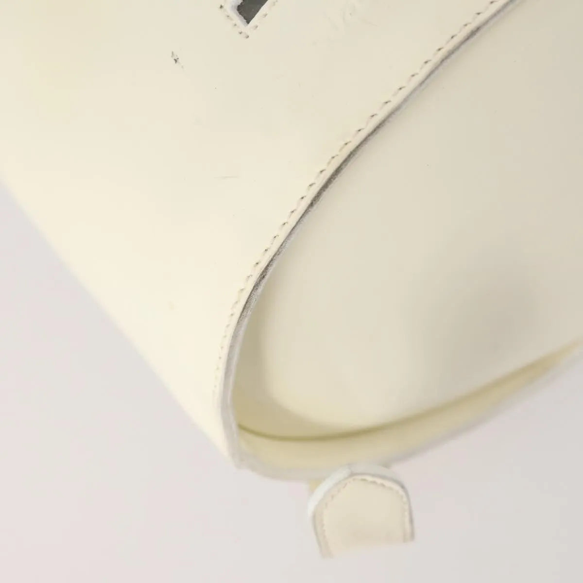 Salvatore Ferragamo Vintage Patent Leather, White, Patent Leather, Backpack