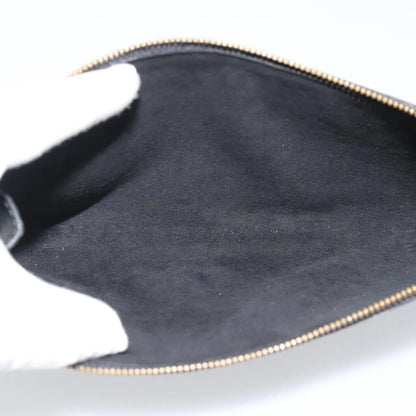 Louis Vuitton Pochette Accessoires Epi, Black, Leather, Clutch