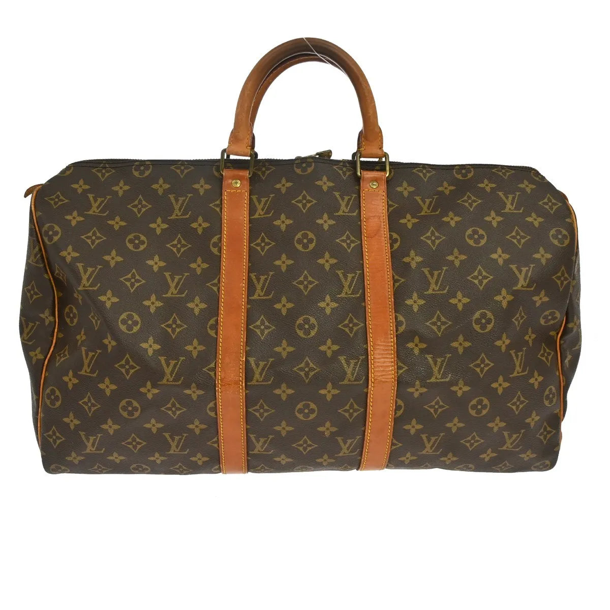 Louis Vuitton Keepall Monogram, Brown, Canvas, Travel Bag