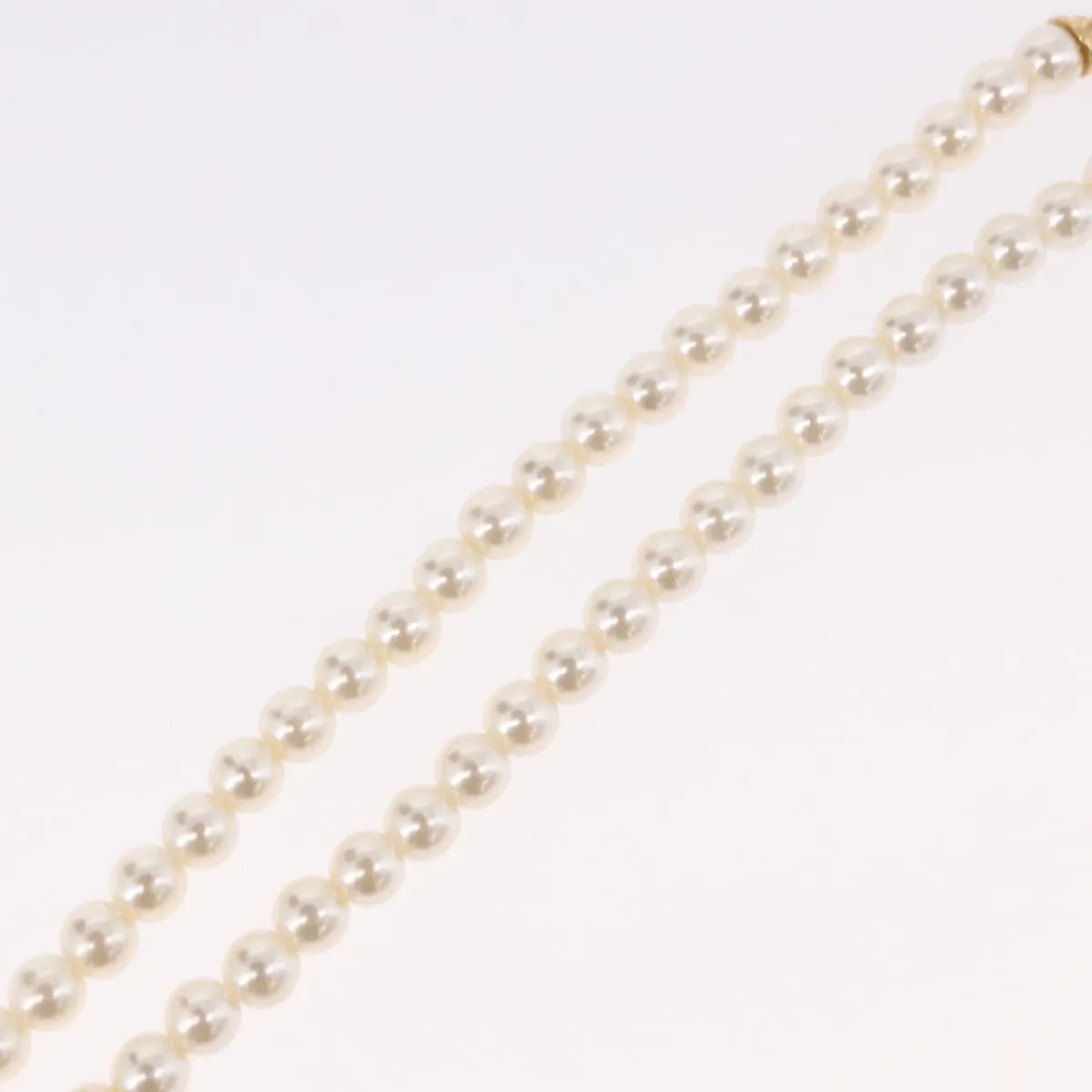 Christian Dior CD Bee Star Pearl Pendant Metal with Faux Pearl, White, Pearl, Necklace