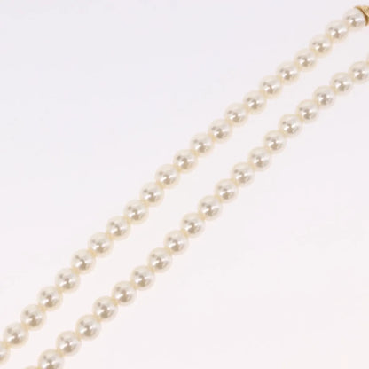 Christian Dior CD Bee Star Pearl Pendant Metal with Faux Pearl, White, Pearl, Necklace