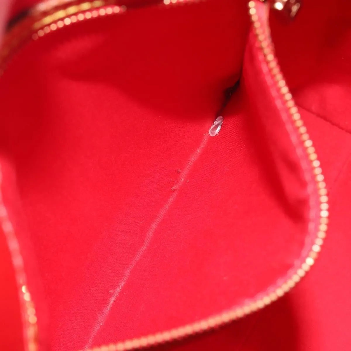 Louis Vuitton Reade Monogram Vernis, Red, Patent Leather, Handbag