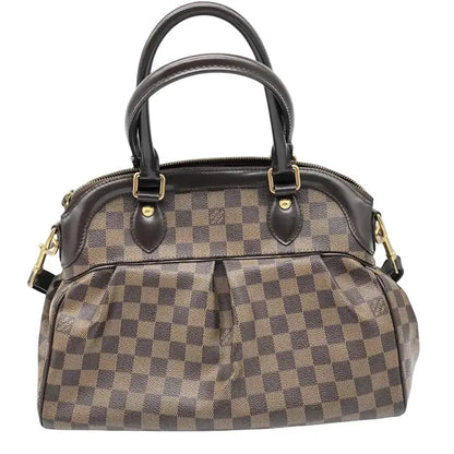 Louis Vuitton Trevi Damier Ebene, Brown, Canvas, Handbag