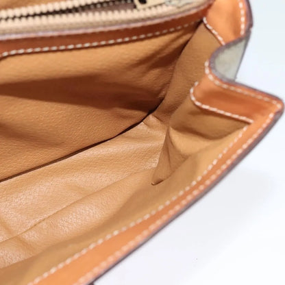 Celine Vintage Convertible Top Handle Macadam Coated Canvas, Beige, Canvas, Handbag
