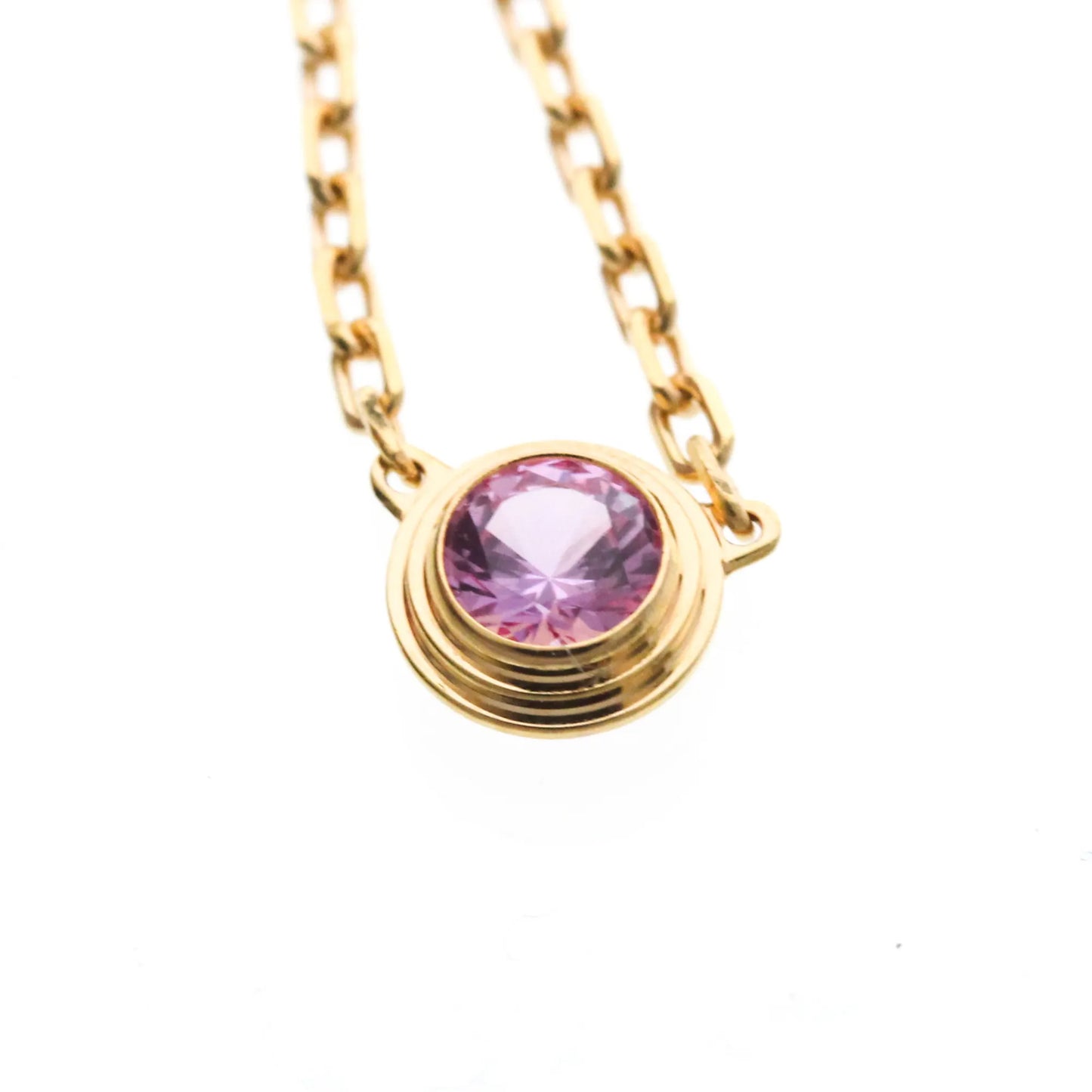Cartier Cartier D'Amour 1 Pink Sapphire 18K Rose Gold, Gold, Pink Gold, Necklace