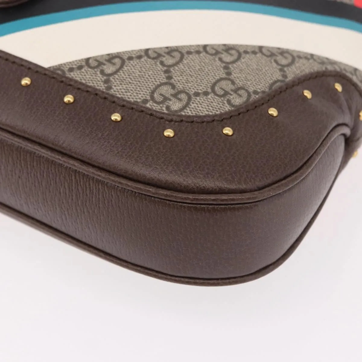 Gucci Jackie 1961 Hobo Studded Printed GG Coated Canvas, Beige, Canvas, Handbag