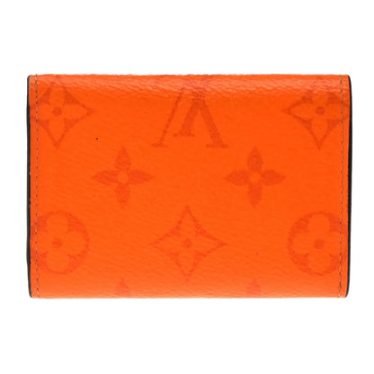 Louis Vuitton Discovery Monogram Taigarama, Orange, Leather, Wallet