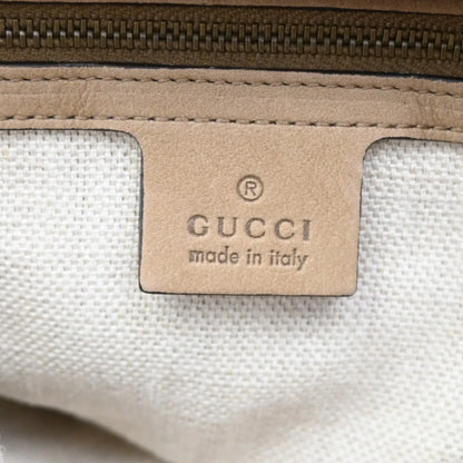 Gucci Twice Satchel Nubuck with Python, Brown, Suede, Handbag