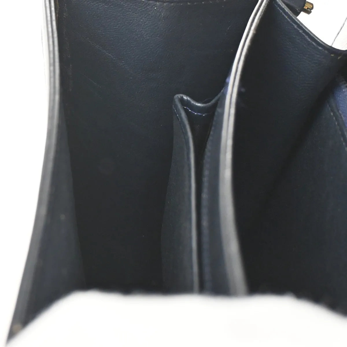 Celine Horse Carriage Canvas and Leather, Navy, Canvas, Shoulder Bag