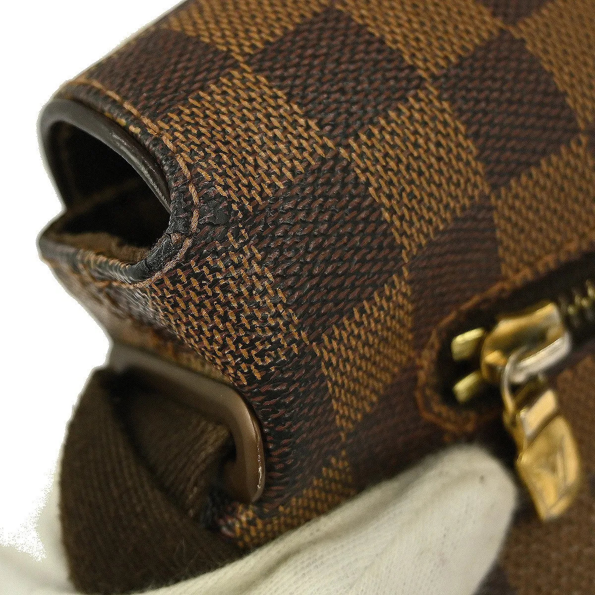 Louis Vuitton Brooklyn Damier, Brown, Canvas, Crossbody Bag