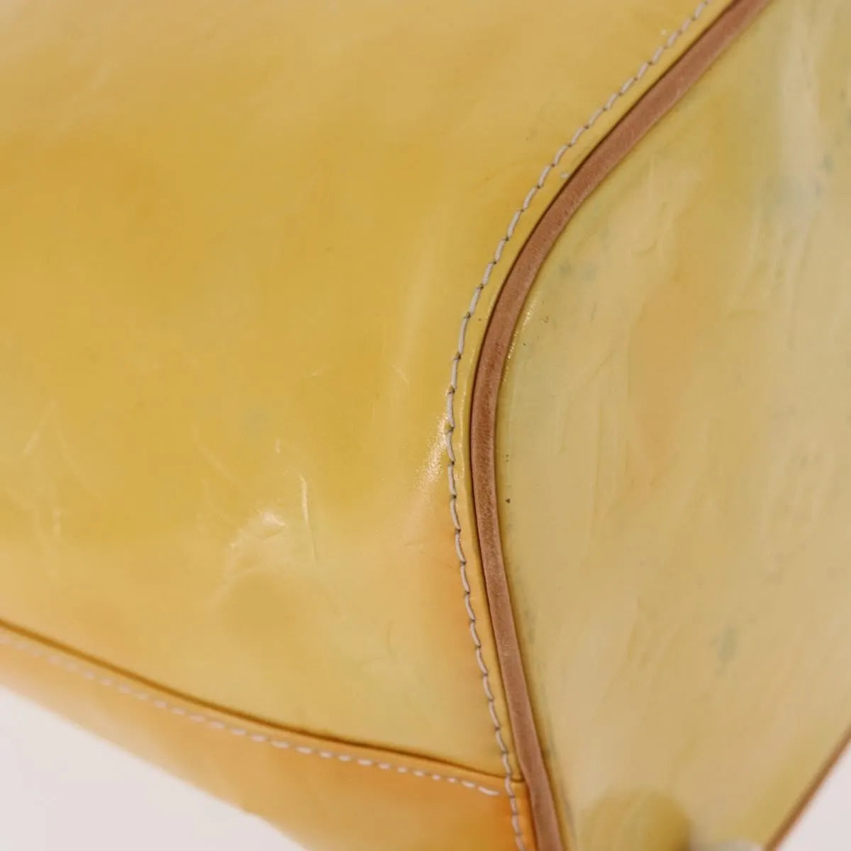 Louis Vuitton Houston Monogram Vernis, Yellow, Patent Leather, Handbag