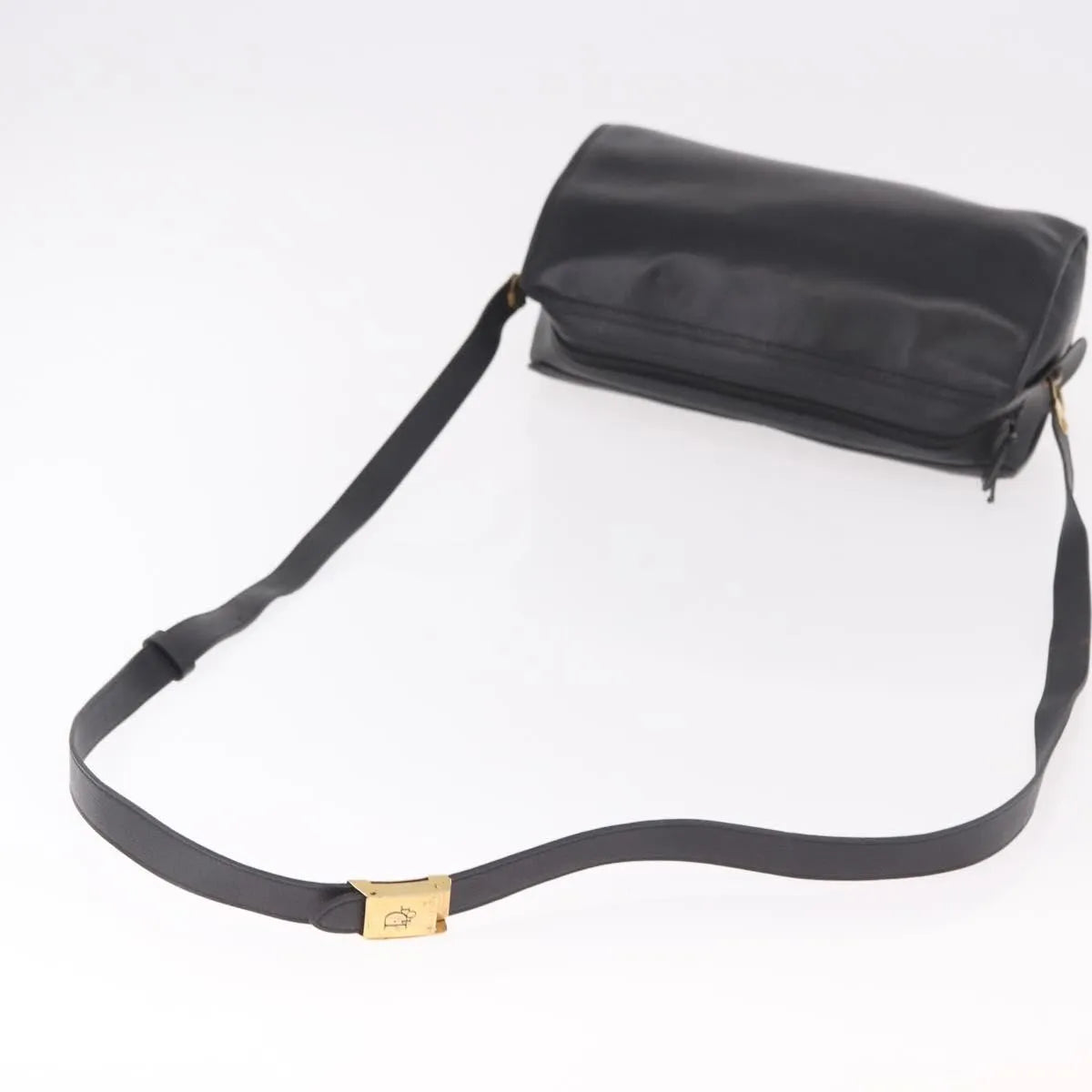 Christian Dior Vintage Leather, Black, Leather, Shoulder Bag