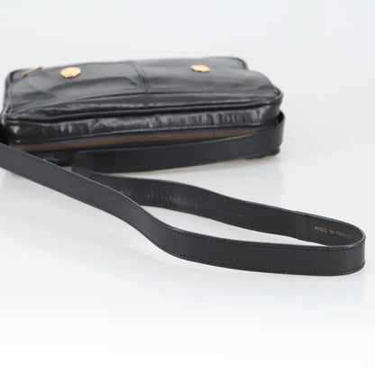 Celine Vintage Leather, Black, Leather, Shoulder Bag