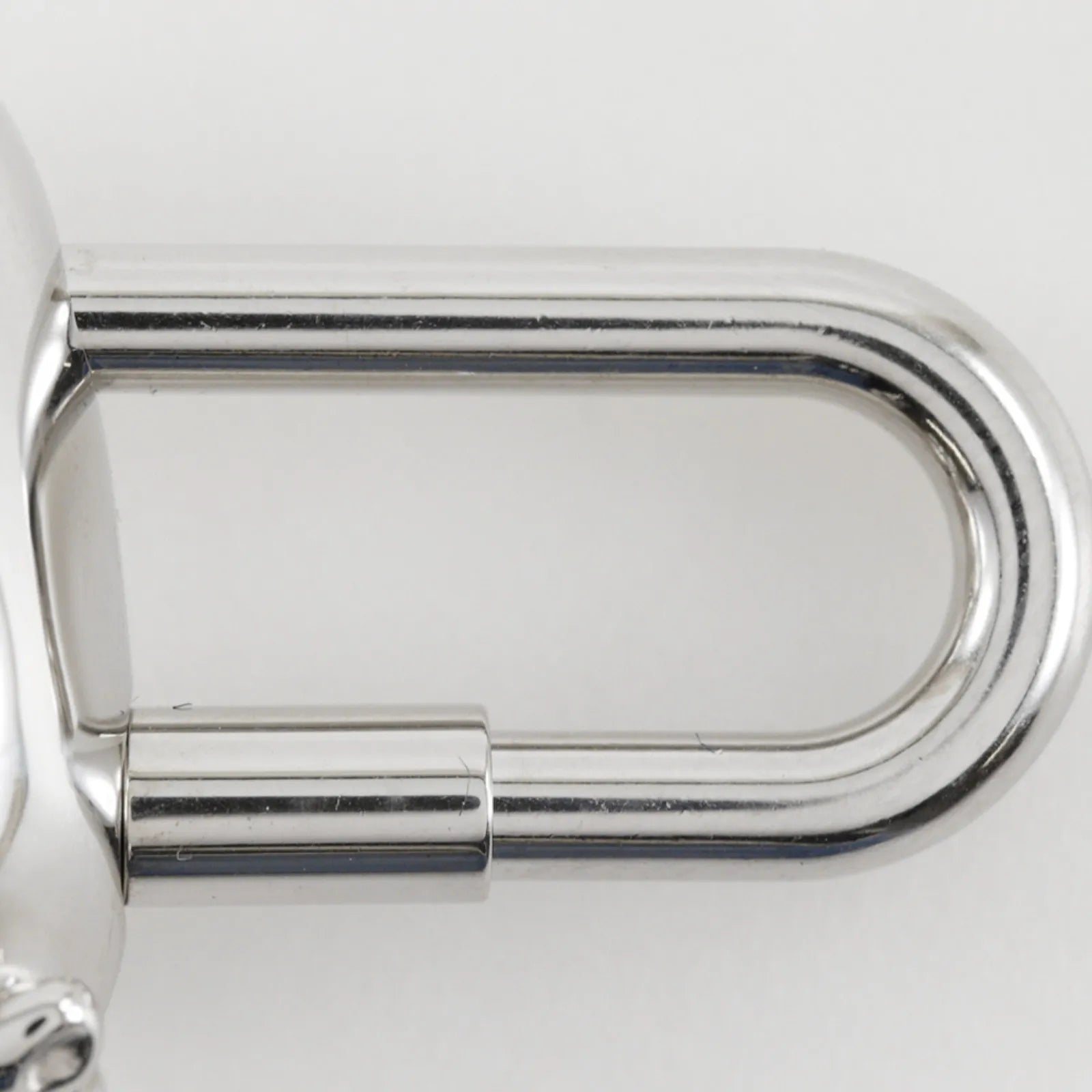 Hermes Cadena Metal, Silver, Metal, Charm