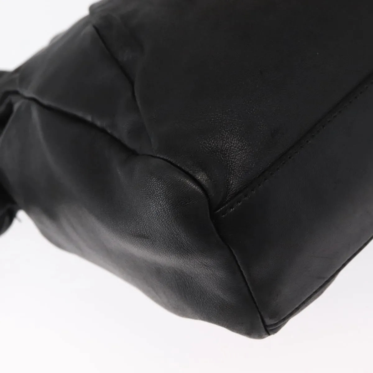 Salvatore Ferragamo Vintage Leather, Black, Leather, Tote Bag