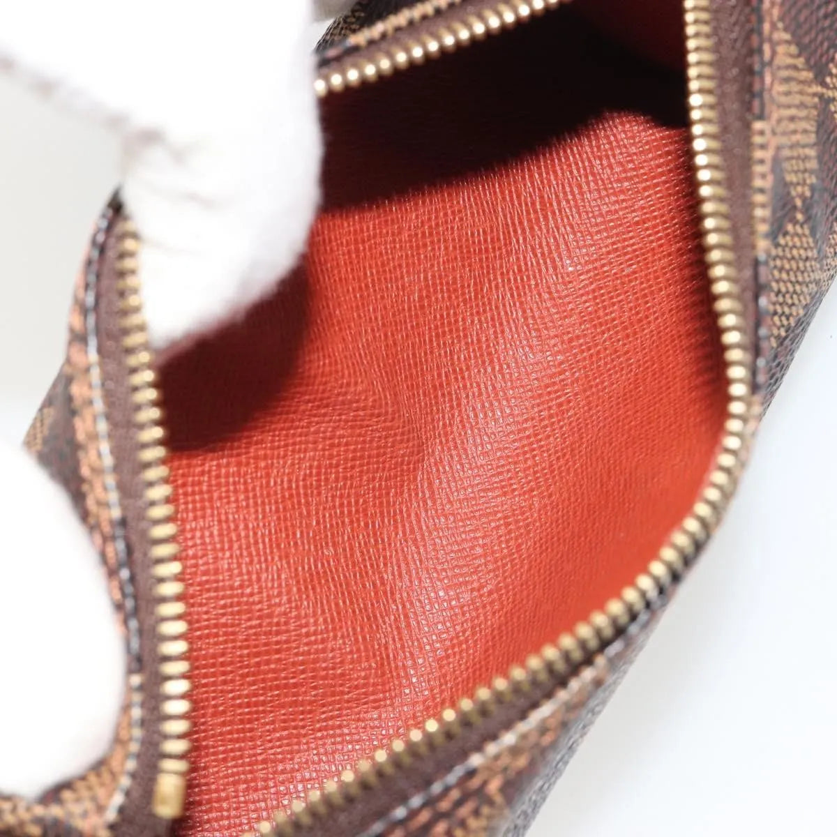 Louis Vuitton Papillon Pochette Damier, Brown, Canvas, Clutch