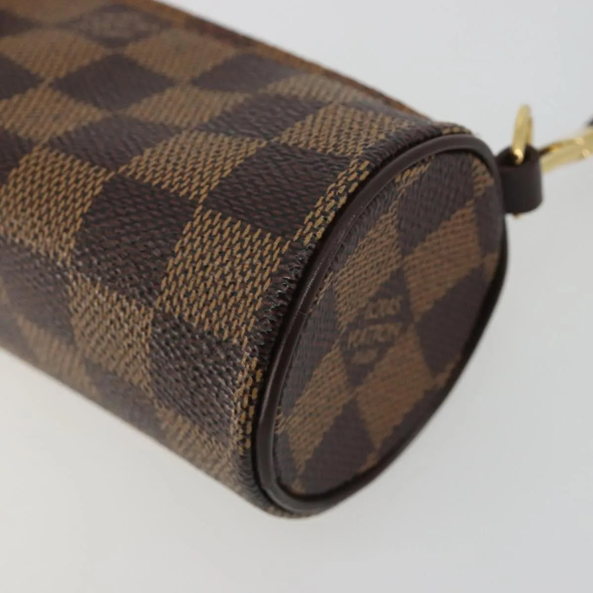 Louis Vuitton Papillon Pochette Damier, Brown, Canvas, Clutch