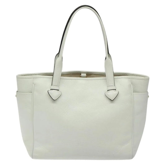 Loewe Heritage Tote Leather, White, Leather, Tote Bag