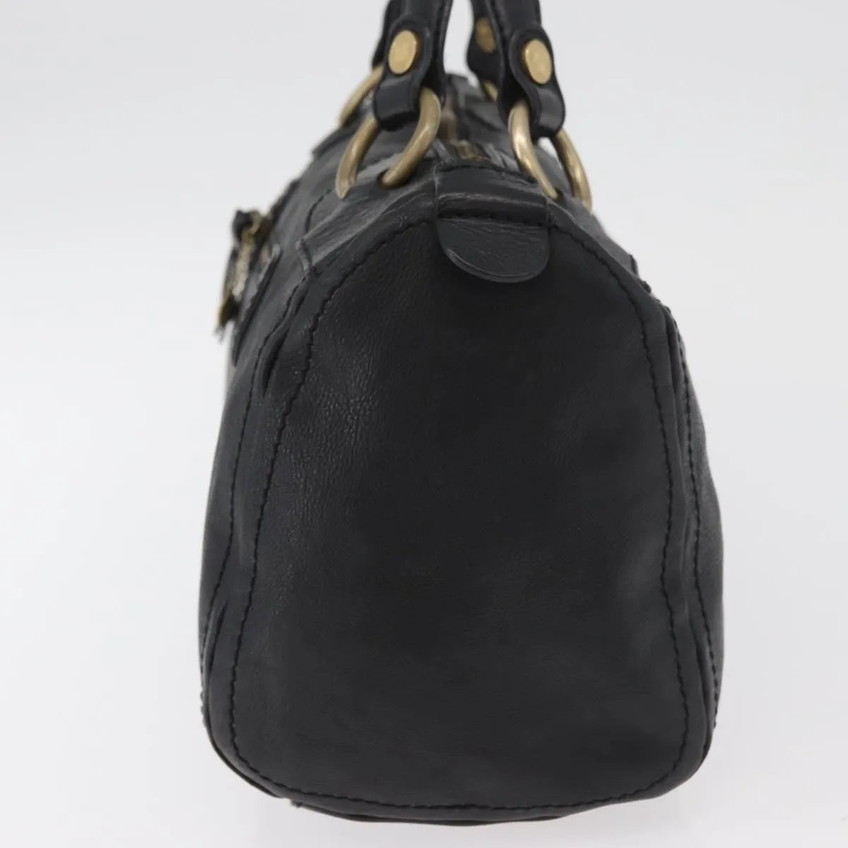 Celine vintage Leather, Black, Leather, Handbag