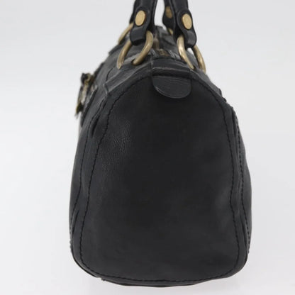Celine vintage Leather, Black, Leather, Handbag