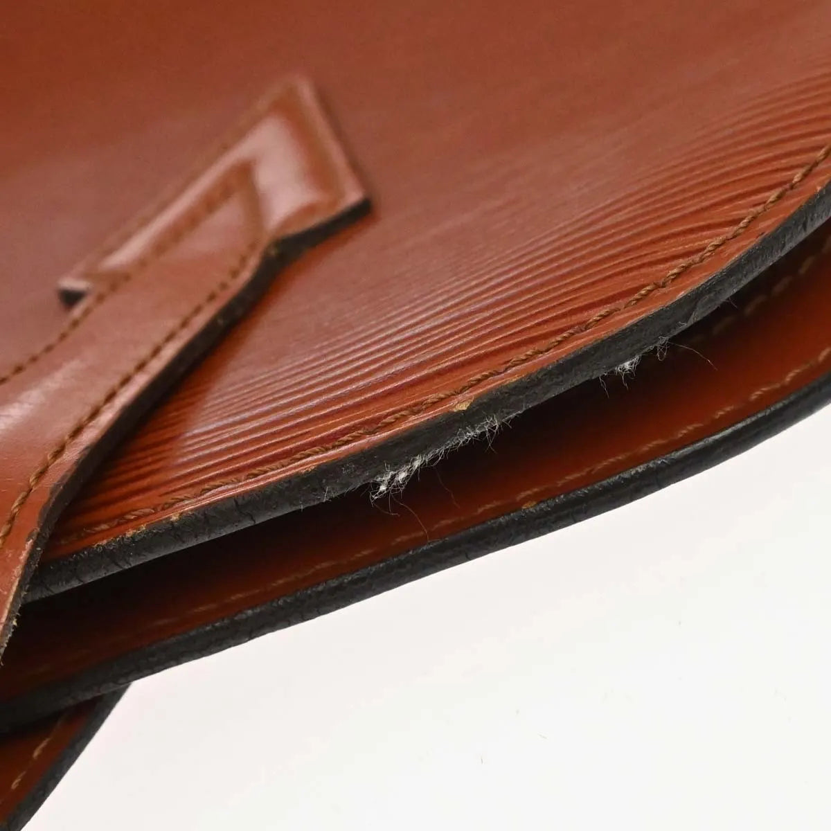 Louis Vuitton Lussac Epi Leather, Brown, Leather, Shoulder Bag