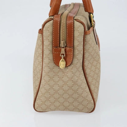 Celine Vintage Macadam Canvas, Beige, Canvas, Handbag
