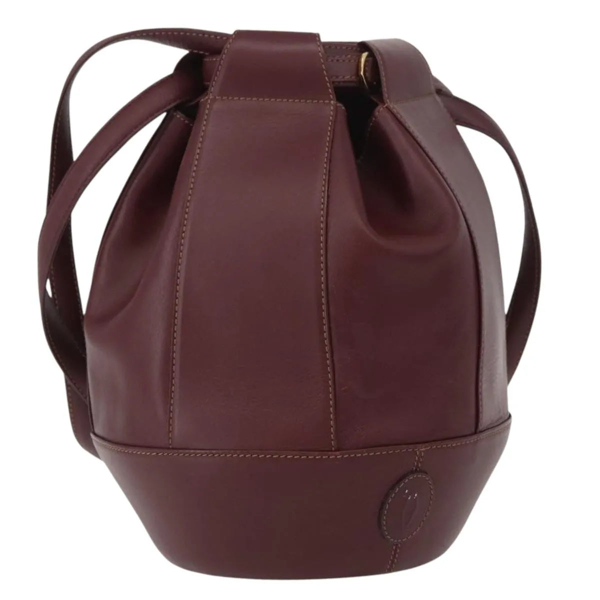 cartier Must de cartier Leather, Burgundy, Leather, Shoulder Bag