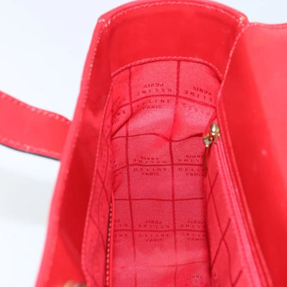 Celine vintage Leather, Red, Leather, Handbag