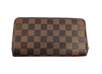 Louis Vuitton Zippy Organizer Damier Ebene, Brown, Canvas, Wallet