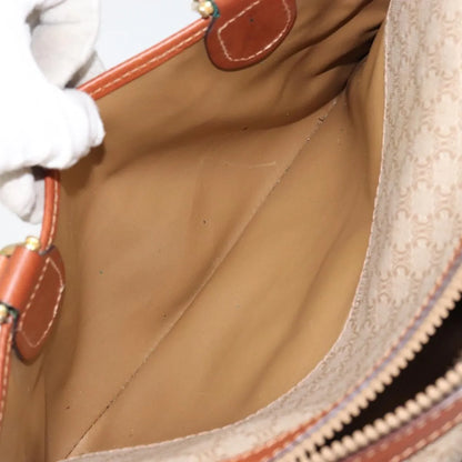 Celine Vintage Macadam Canvas, Beige, Canvas, Handbag