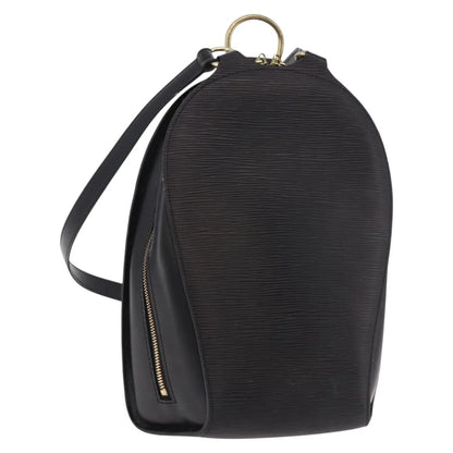 Louis Vuitton Mabillon Epi Leather, Black, Leather, Backpack