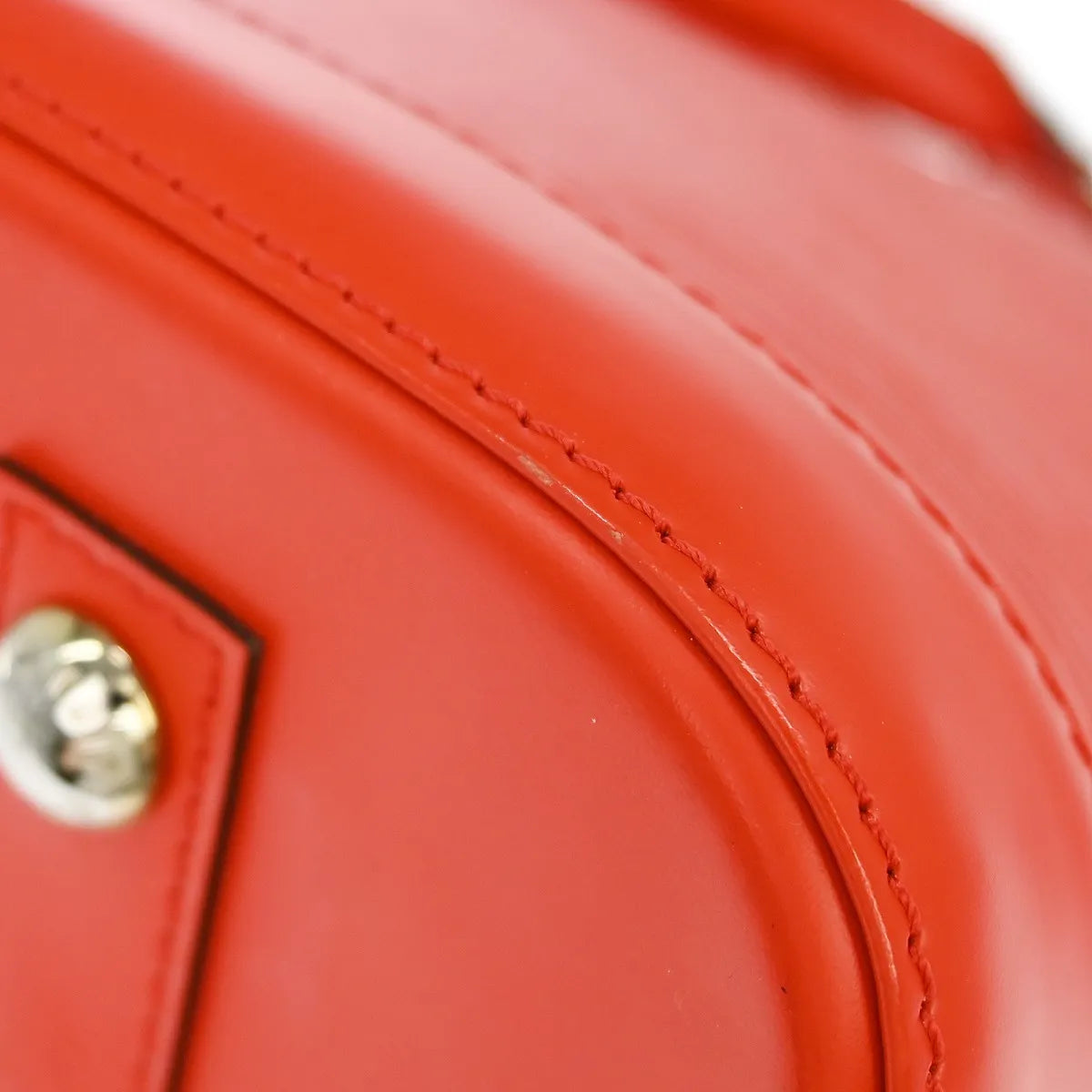 Louis Vuitton Alma Epi Leather, Red, Leather, Handbag