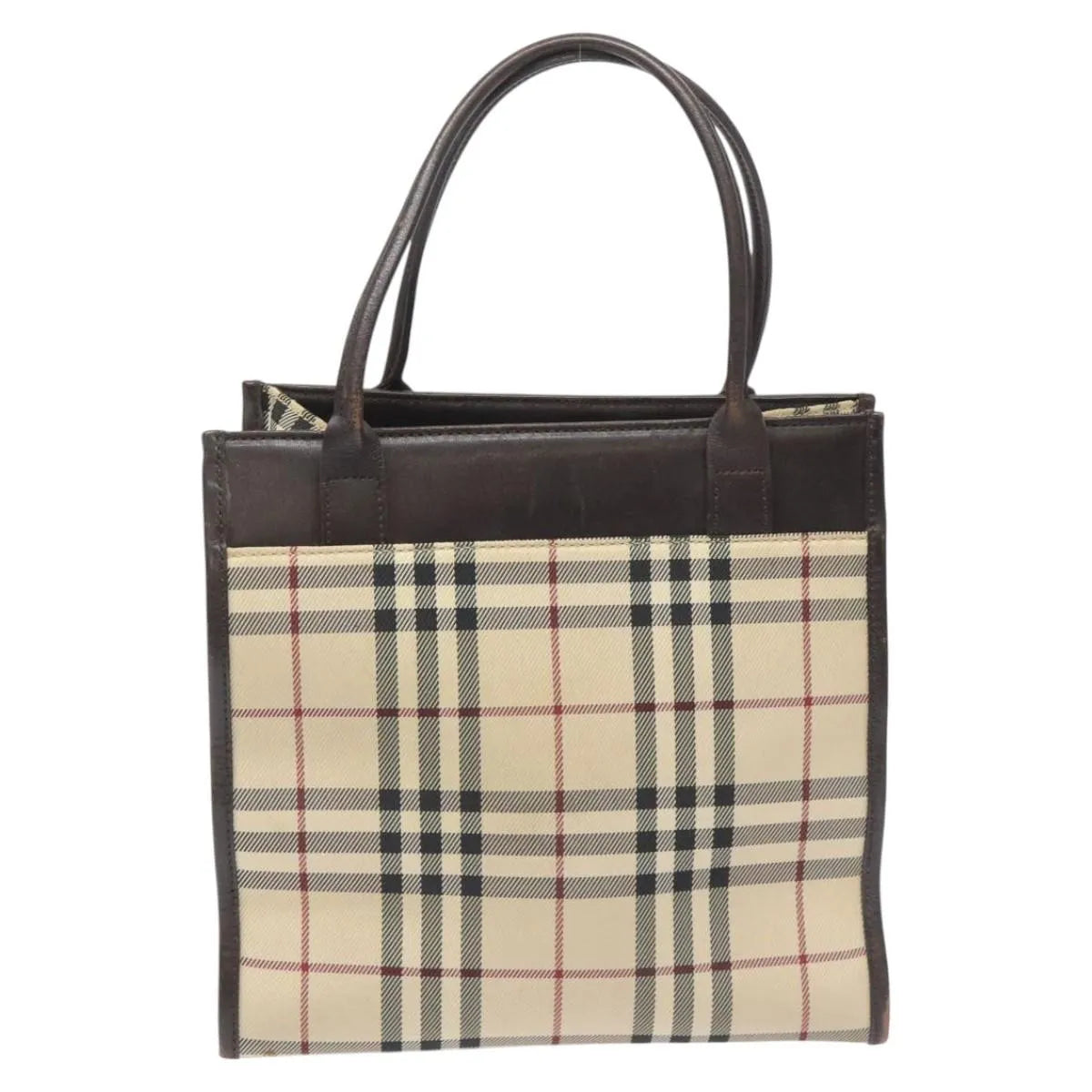 Burberry Nova Check Nylon, Beige, Nylon, Handbag
