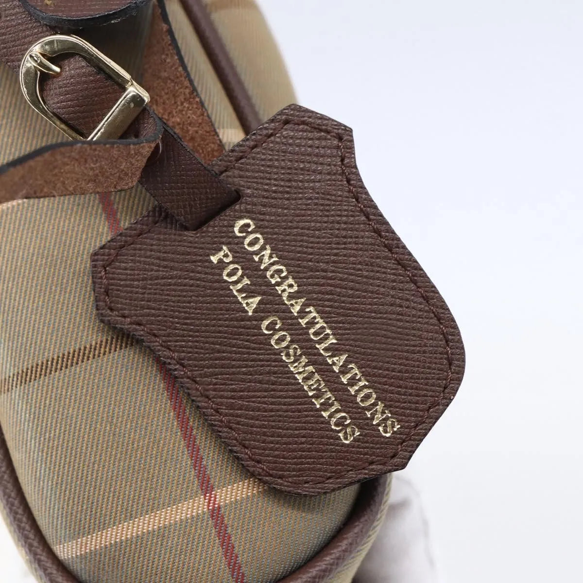 Burberry Nova check Pochette Canvas, Beige, Canvas, Clutch