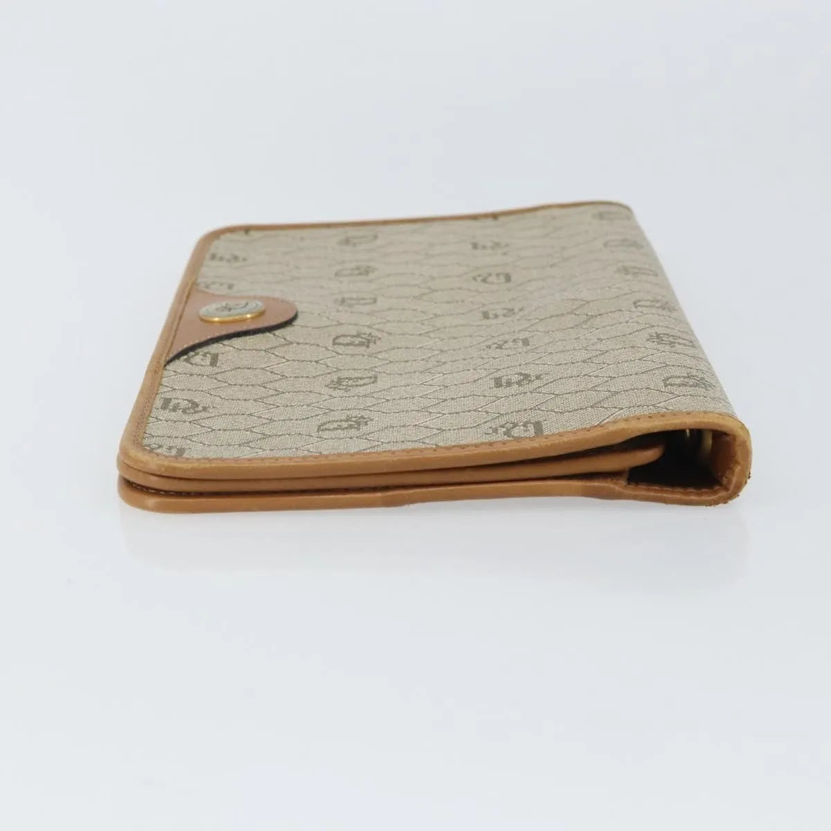 Christian Dior Vintage honeycomb clutch Canvas, Beige, Canvas, Clutch