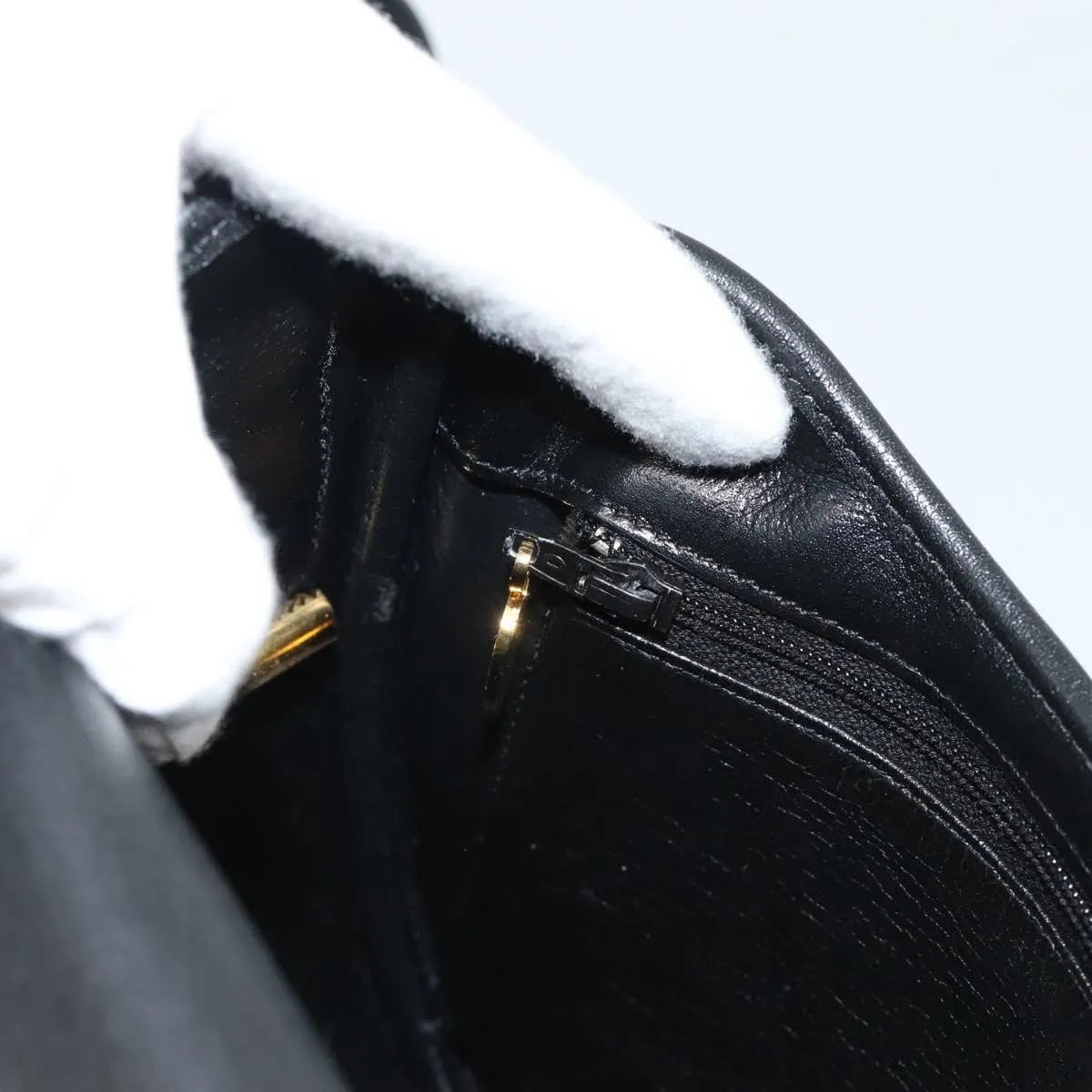 Christian Dior Vintage Leather, Black, Leather, Shoulder Bag