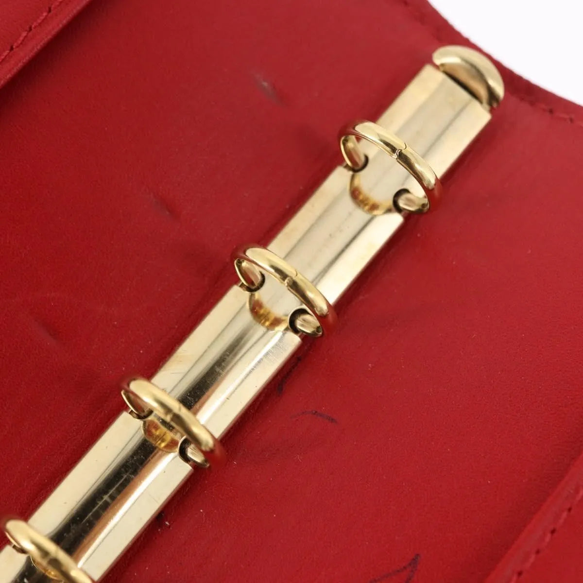 Louis Vuitton Agenda Cover Patent, Red, Patent Leather, Clutch
