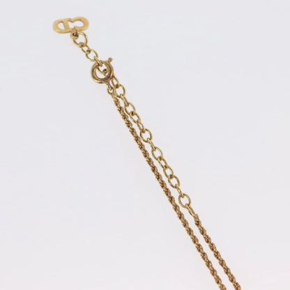 Christian Dior CD Pendant Gold-plated, Gold, Gold Plated, Necklace