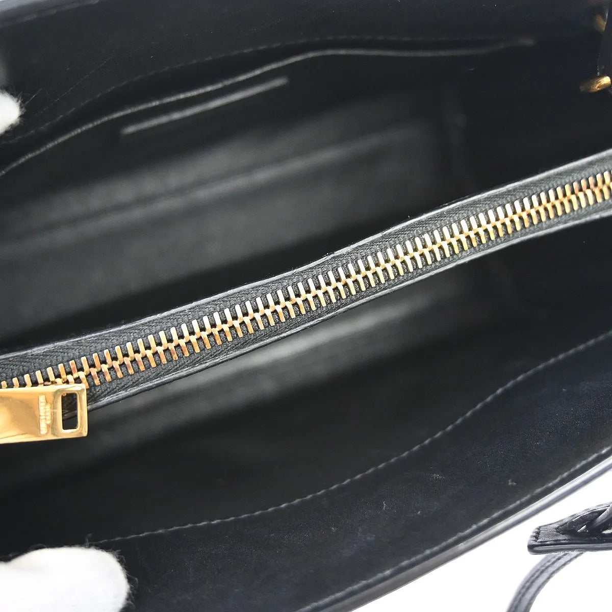 Saint Laurent Sac de Jour Leather, Black, Leather, Handbag