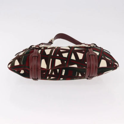 Gucci Vintage Jackie Shoulder Canvas and Leather, Green, Canvas, Shoulder Bag