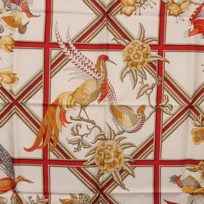 Hermes Carré 90 Silk multicolor, Red, Silk, Scarf