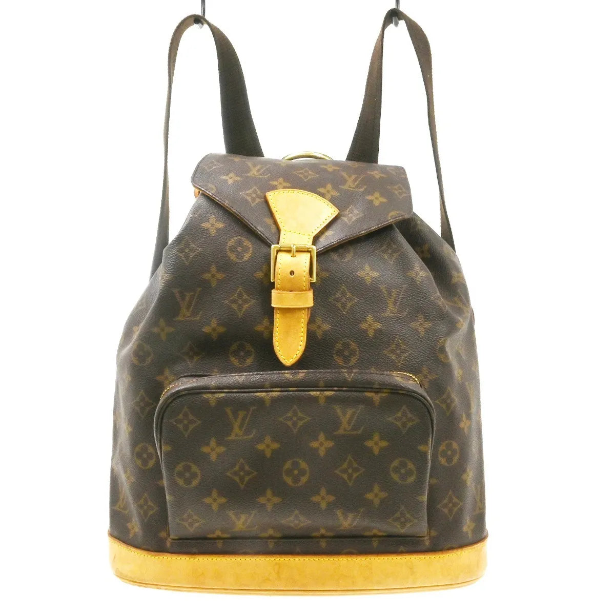 Louis Vuitton Vintage Montsouris Monogram Canvas, Brown, Canvas, Backpack