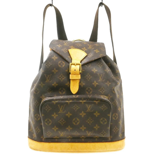 Louis Vuitton Vintage Montsouris Monogram Canvas, Brown, Canvas, Backpack