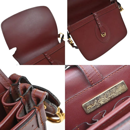 Cartier Must de Cartier Leather, Red, Leather, Shoulder Bag