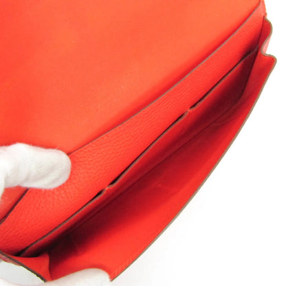 Hermes Dogon Duo Combined Leather, Red, Leather, Wallet